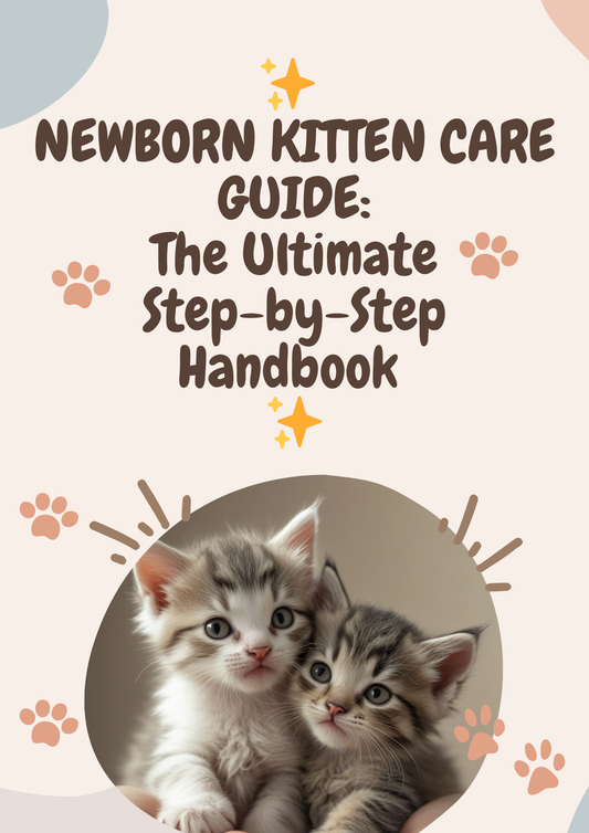 NEWBORN KITTEN CARE GUIDE:  The Ultimate  Step-by-Step Handbook