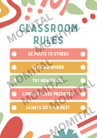 📚 Teacher's Toolkit: Classroom Rules 📚