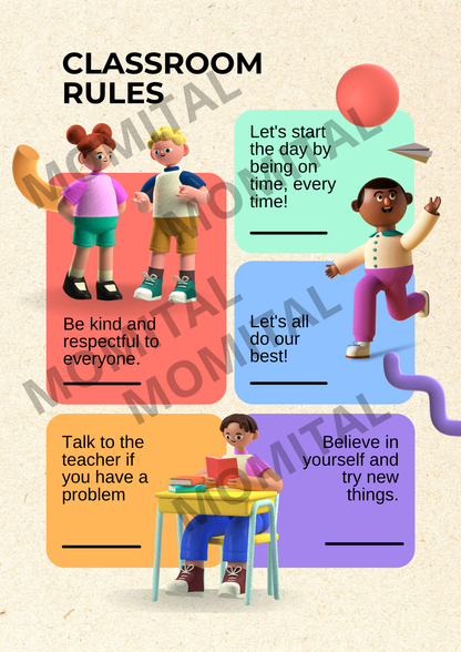 📚 Teacher's Toolkit: Classroom Rules 📚